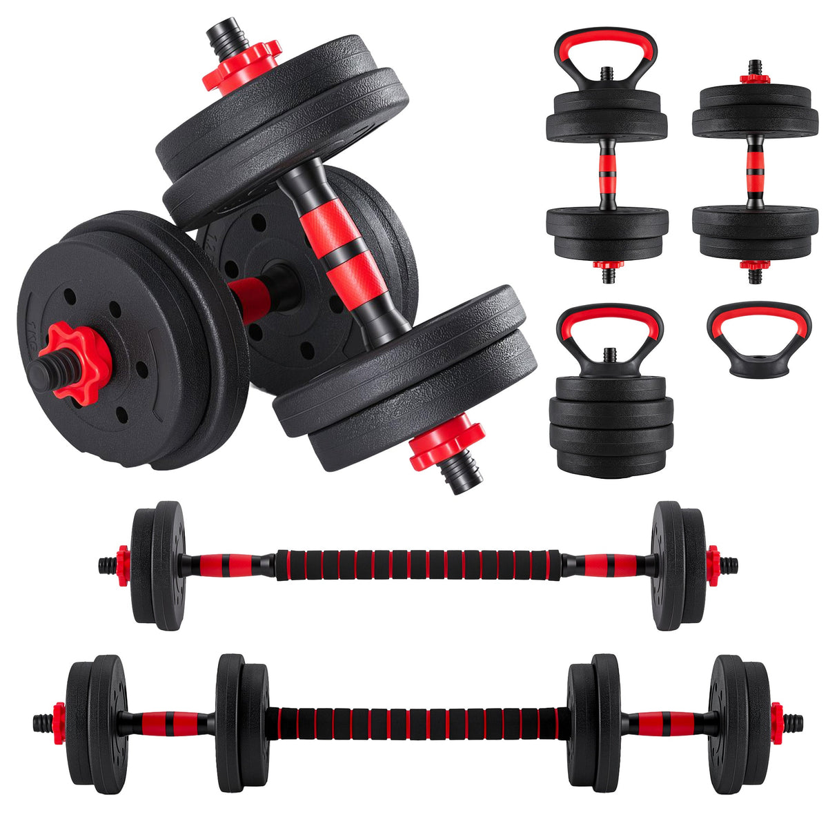 Set de mancuernas ajustables para entrenar en casa