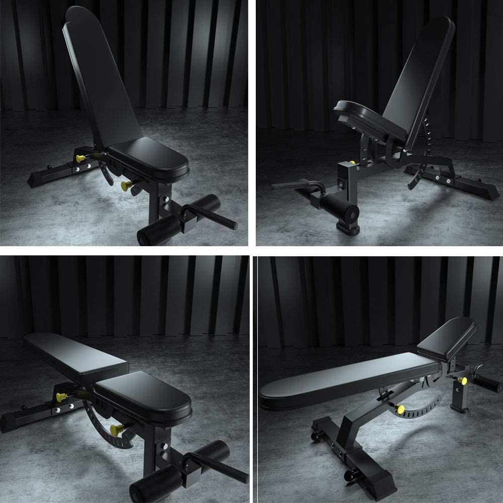 Adjustable steel bench for home training