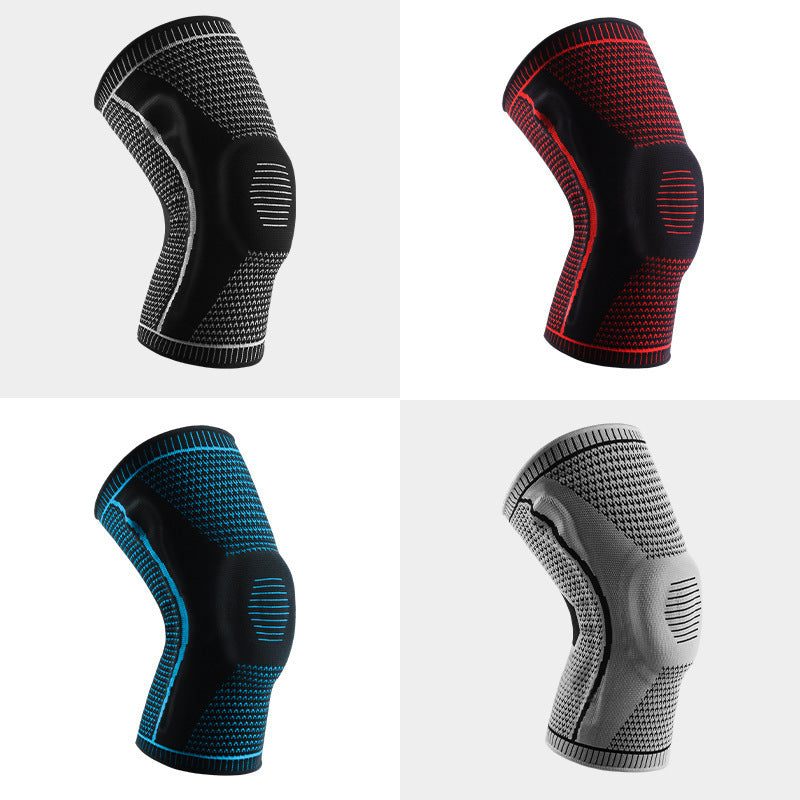 Silicone sports knee sleeves for knee support during exercise