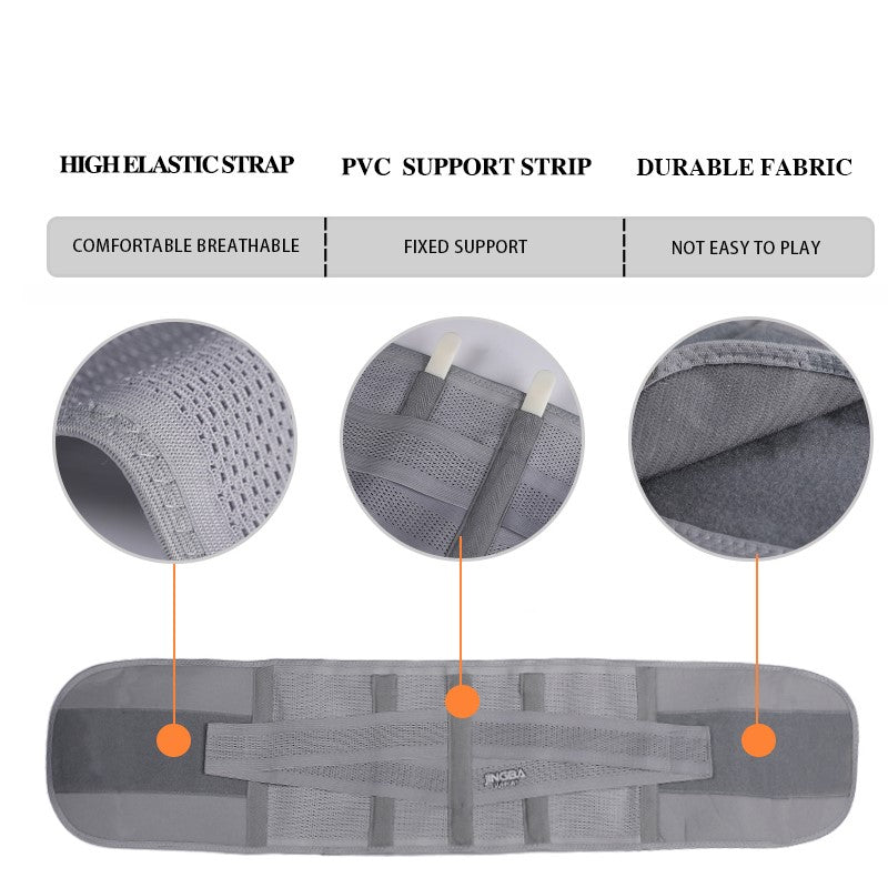 Lumbar support belt for training
