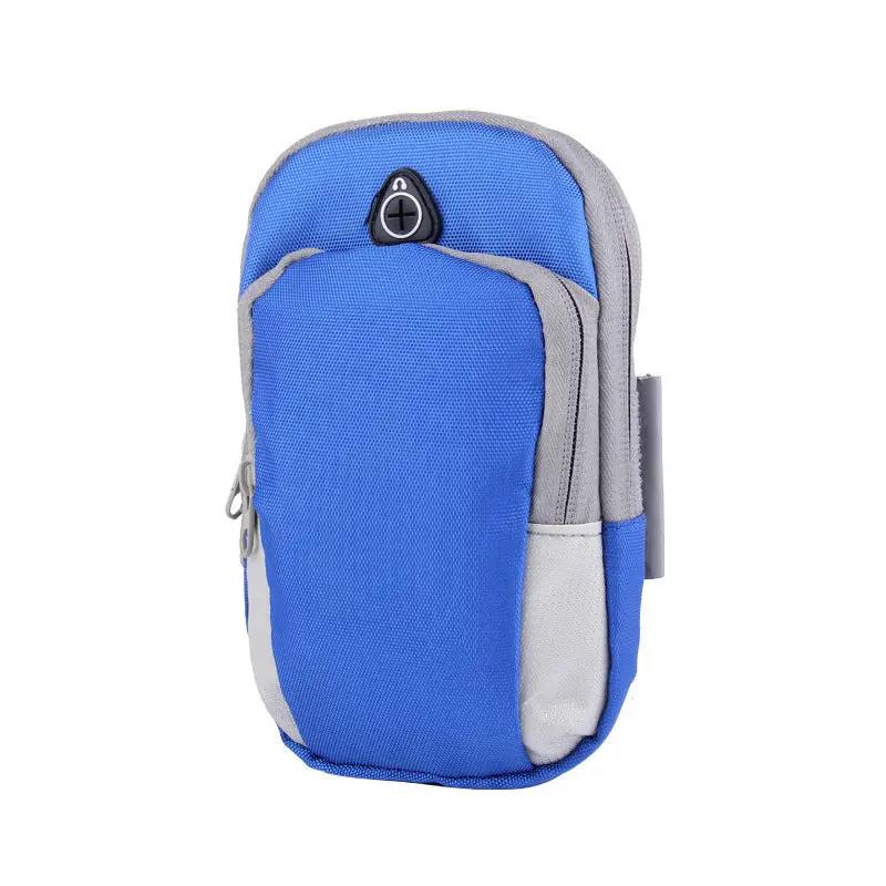 Sports phone armband with adjustable strap