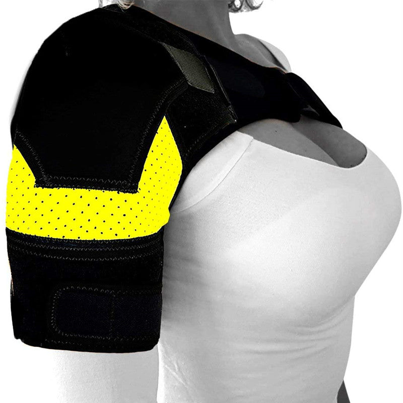 Adjustable breathable sports shoulder support
