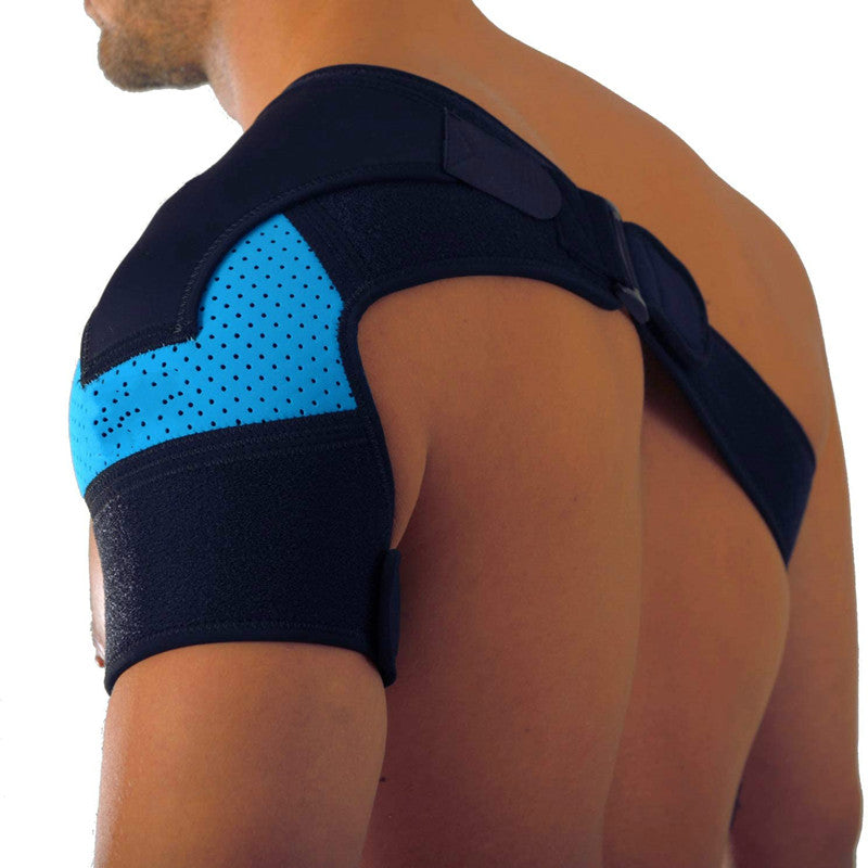 Adjustable breathable sports shoulder support