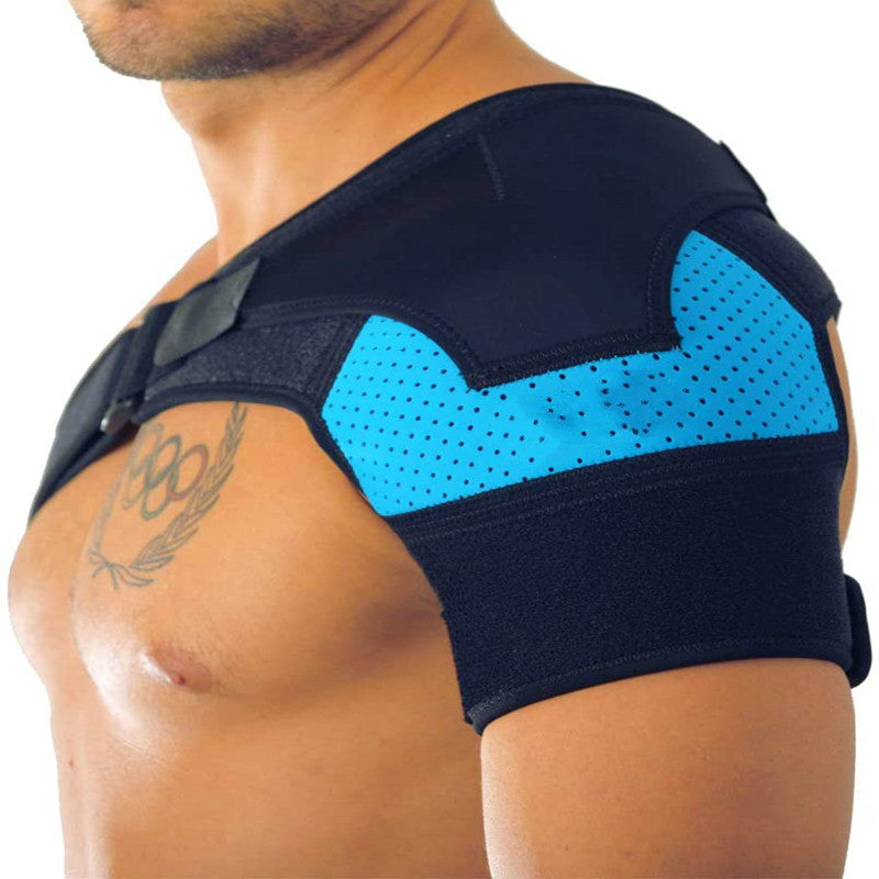 Adjustable breathable sports shoulder support