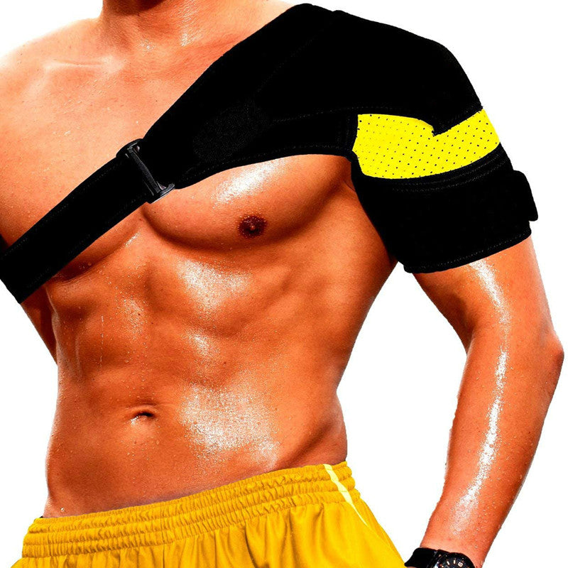 Adjustable breathable sports shoulder support