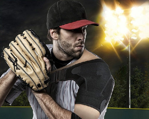 Adjustable breathable sports shoulder support