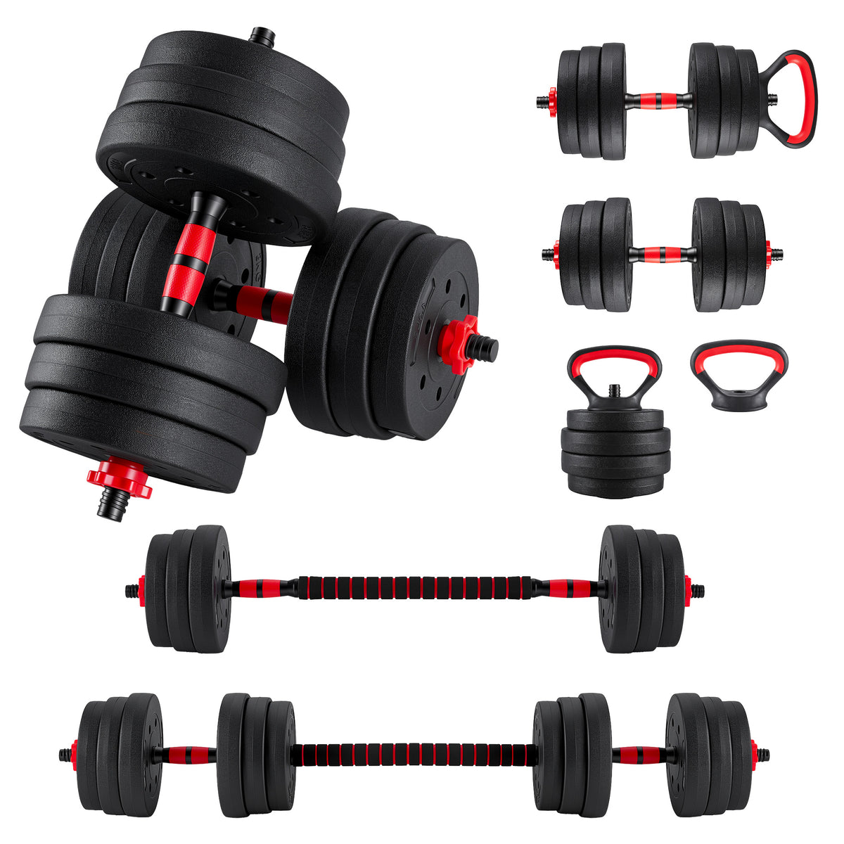Set de mancuernas ajustables 5 en 1 - vista 2