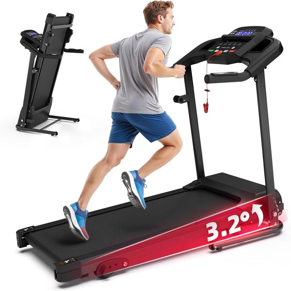 Foldable 2.5HP home treadmill
