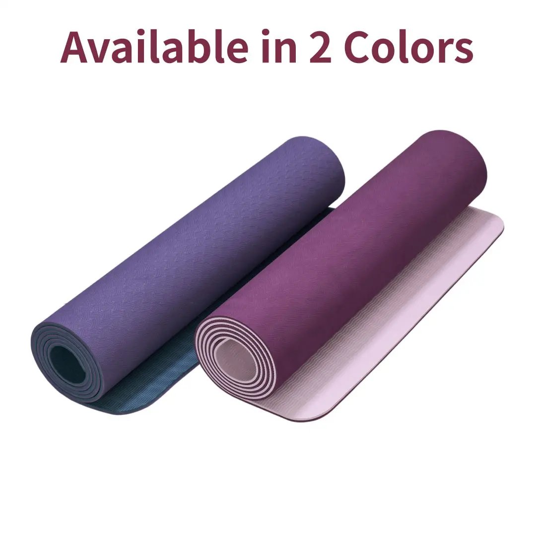 Non-slip TPE yoga mat 183 x 61 cm
