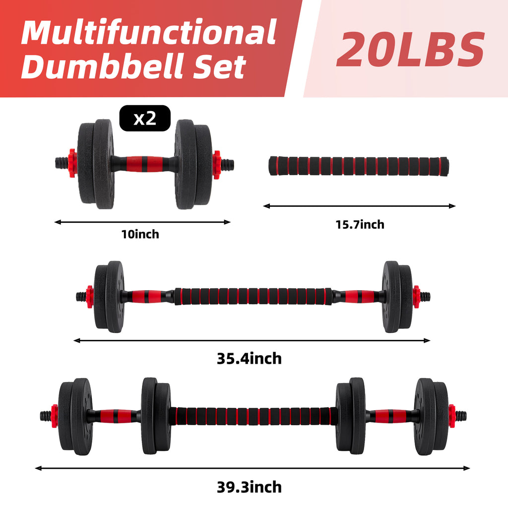 Set de mancuernas ajustables 5 en 1 - vista 9