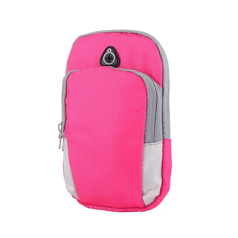 Sports phone armband with adjustable strap