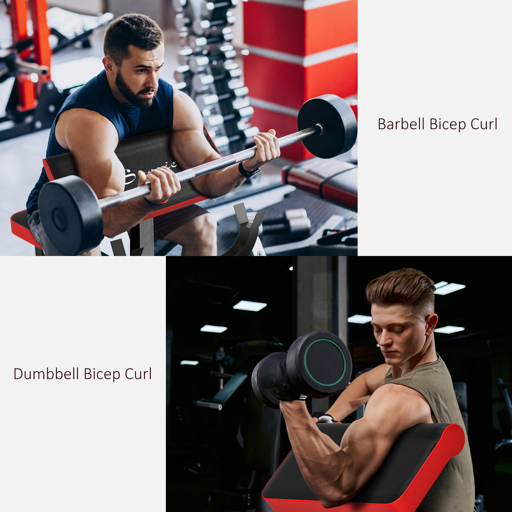 Adjustable preacher curl bench up to 120 kg