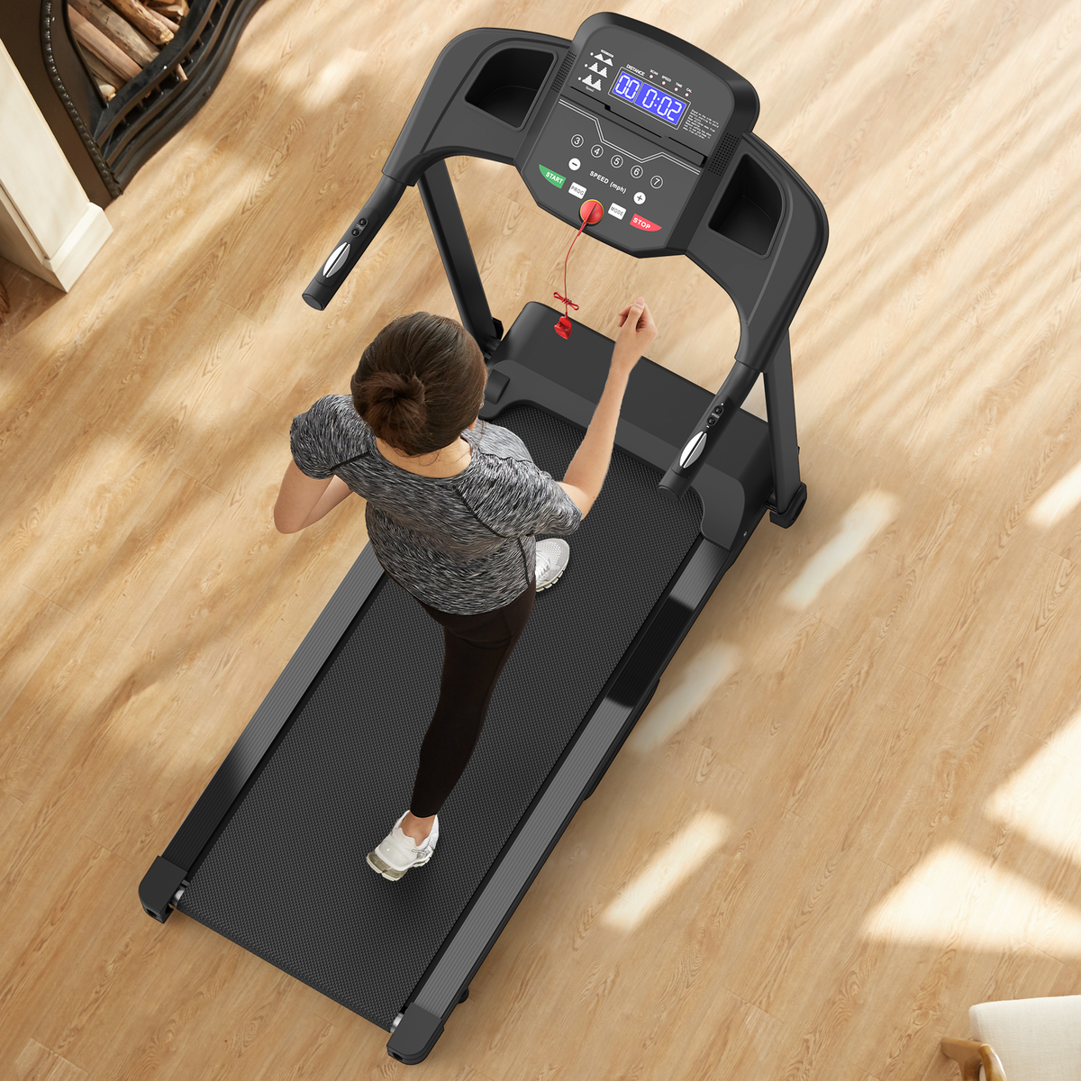 Foldable 2.5HP home treadmill up to 120 kg - image 4