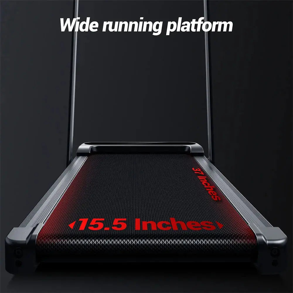 Foldable 2.5HP electric treadmill with 16% incline and LED display