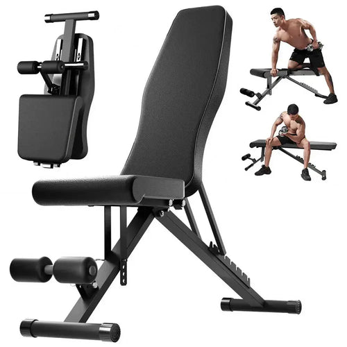 Multifunctional folding weight bench up to 1000 lbs