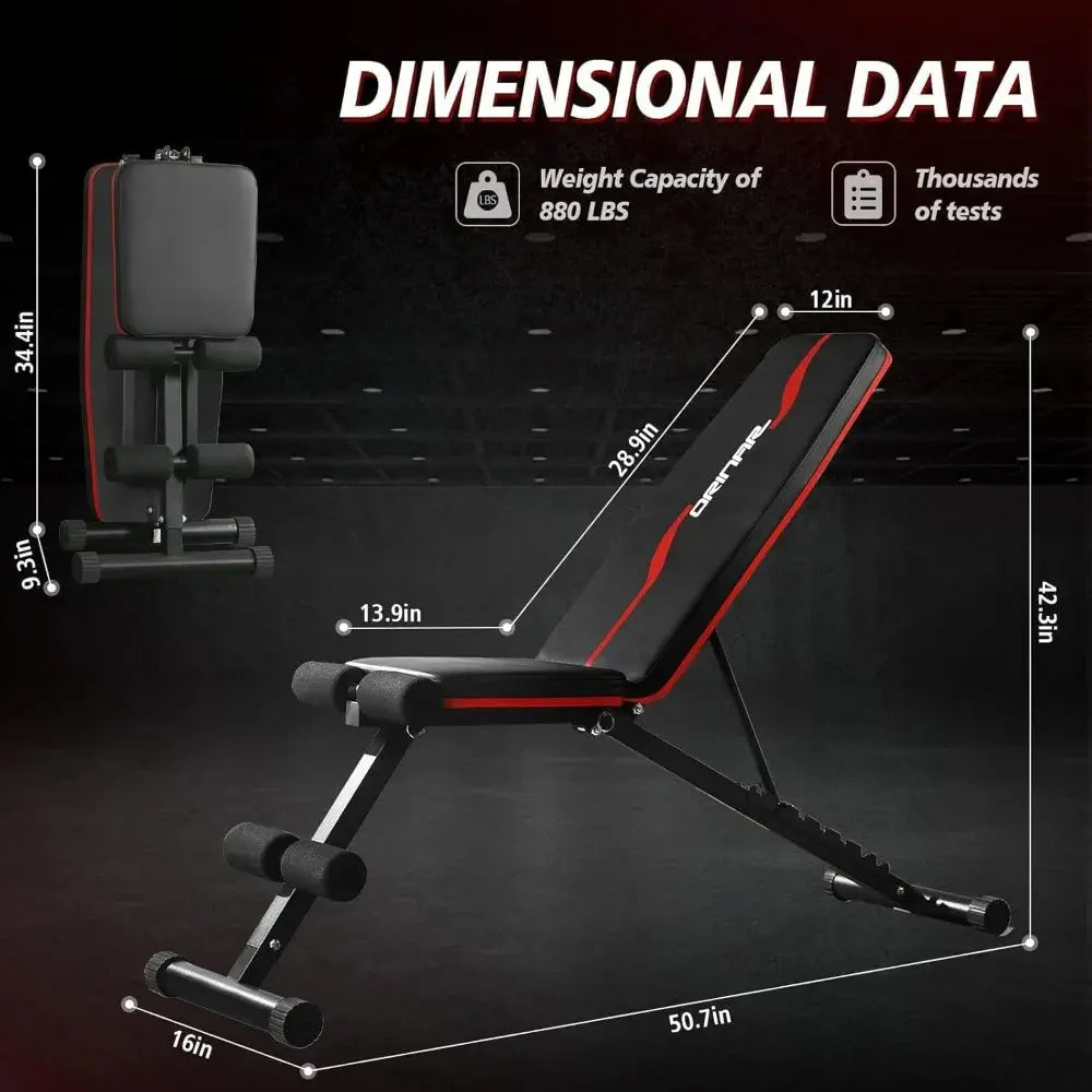 Adjustable incline and decline weight bench