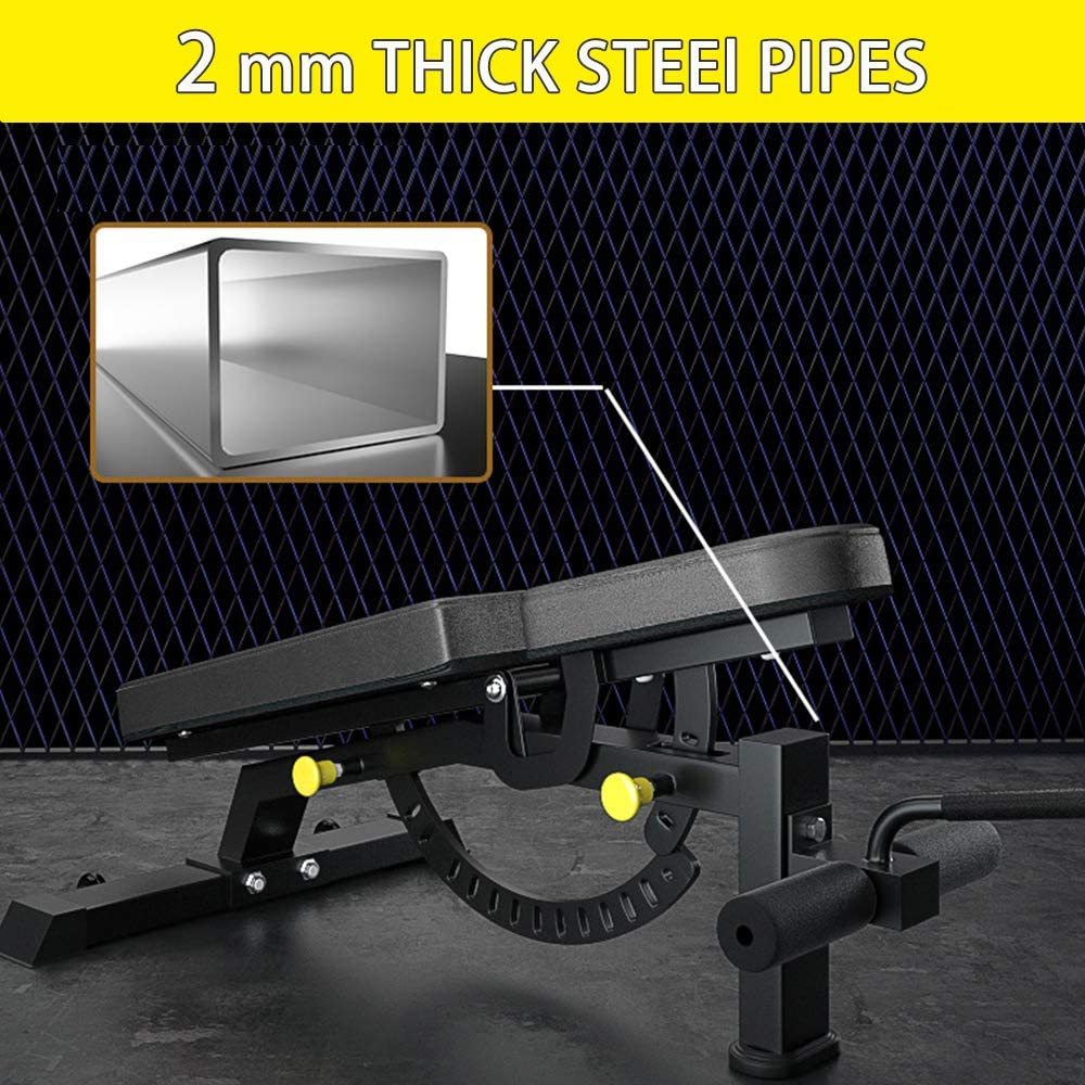 Adjustable strength bench with transport wheels