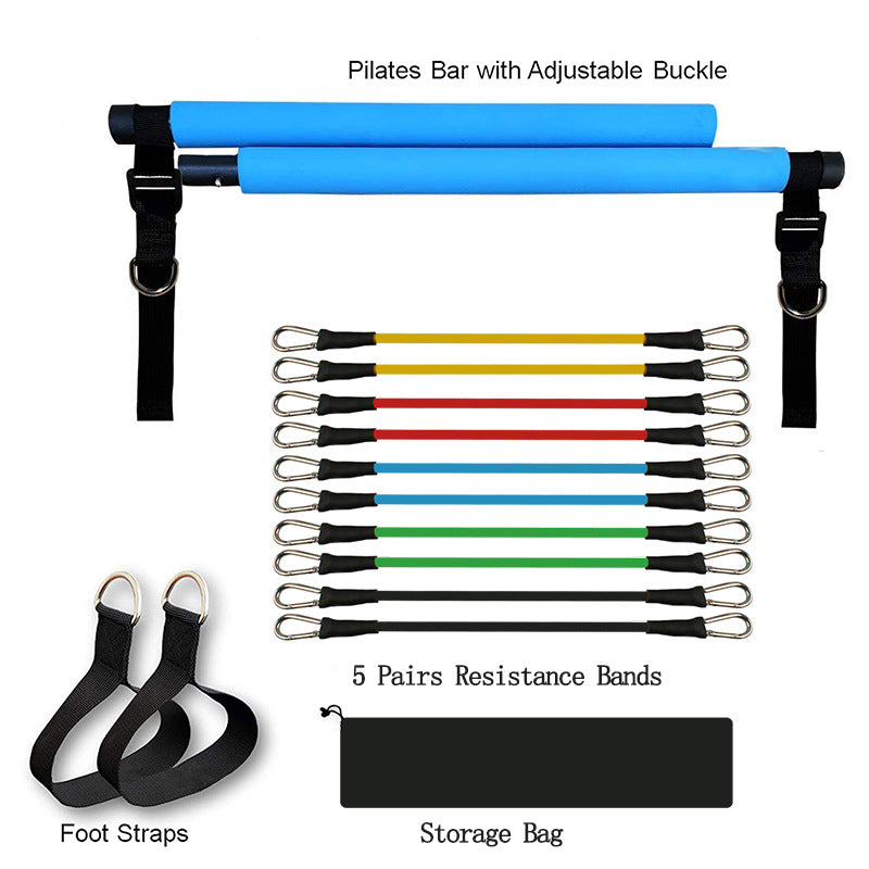 Yoga and Pilates bar with resistance bands - image 4