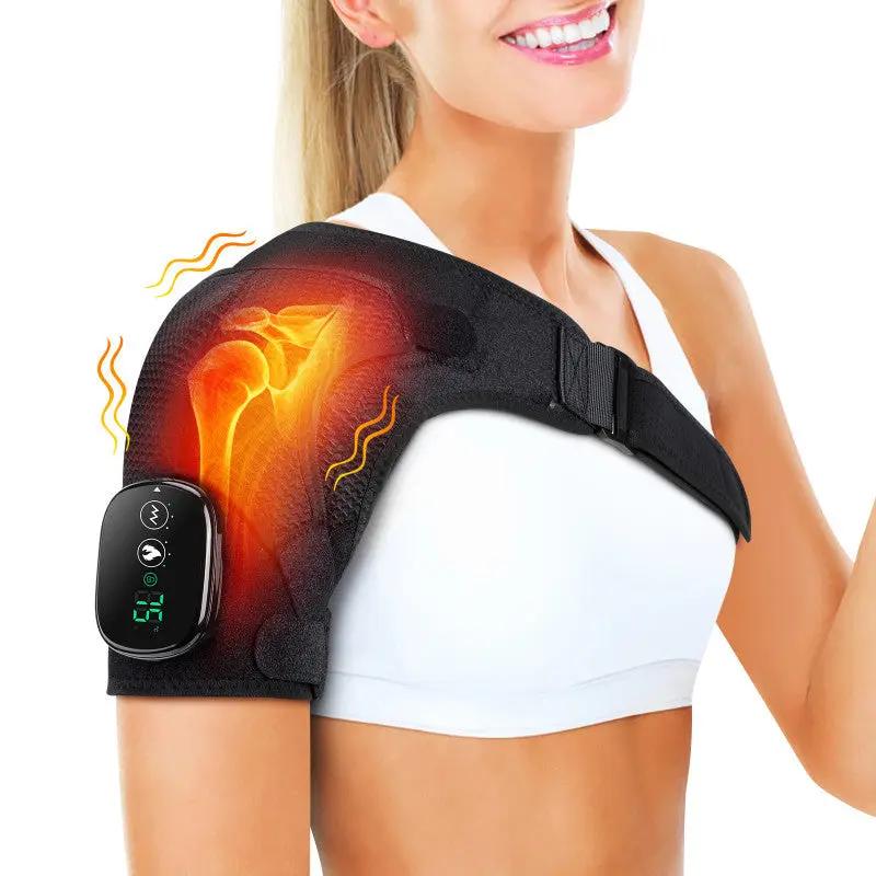 USB rechargeable shoulder heating pad